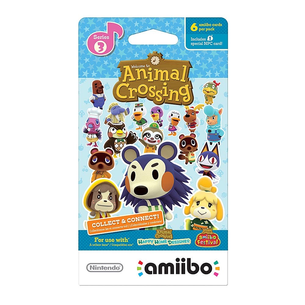 Nintendo Animal Crossing amiibo cards 6-pack - Series 3